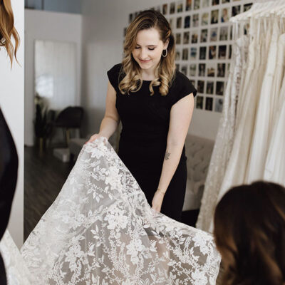 Fluffing a dress - Revelle Bridal