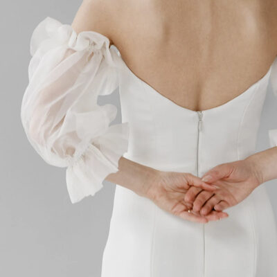 Back Crossed - Panacea - Aesling - Revelle Bridal - Sacha - Chic and Simple Bridal Look