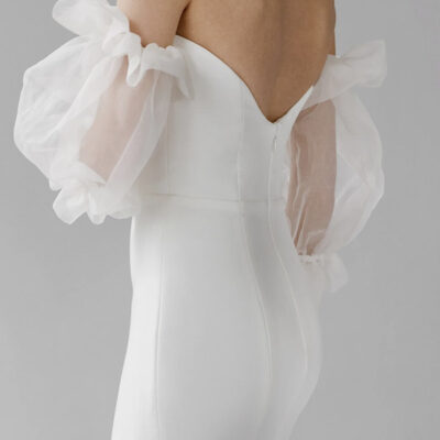 Back puff sleaves - Panacea - Aesling - Revelle Bridal - Sacha - Chic and Simple Bridal Look