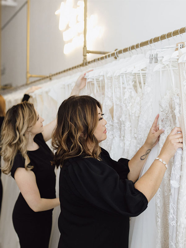 Revelle Bridal - Stylists picking dresses