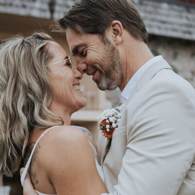 Revelle Bridal Styled Shoot at June Motel couple foreheads