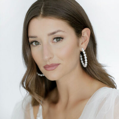 Ivory Hoops Fulton Earrings - Revelle Bridal - Shop Revelle