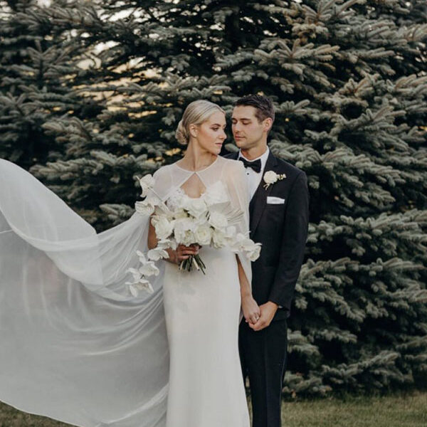 Bridal cape - Revelle Bridal Ottawa - 2022 Wedding Trend Predictions.