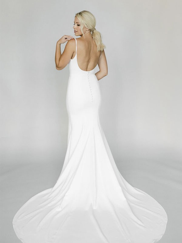Alyssa Kristin - Stretch Crepe - Comfortable wedding dress material - Revelle Bridal