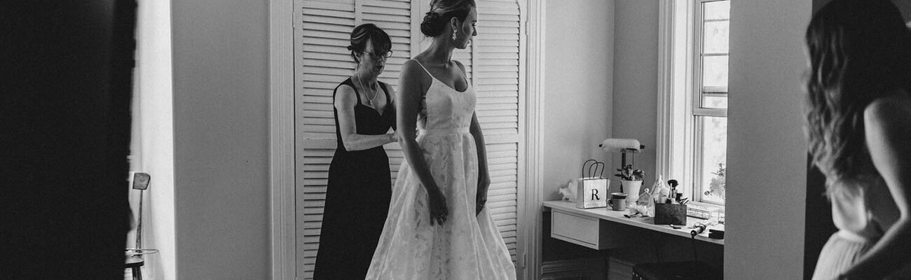 Mothers day black and white Revelle Bridal
