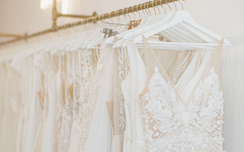 Revelle Bridal Boutique Ottawa - Boho Modern Boutique - Rack of Dresses