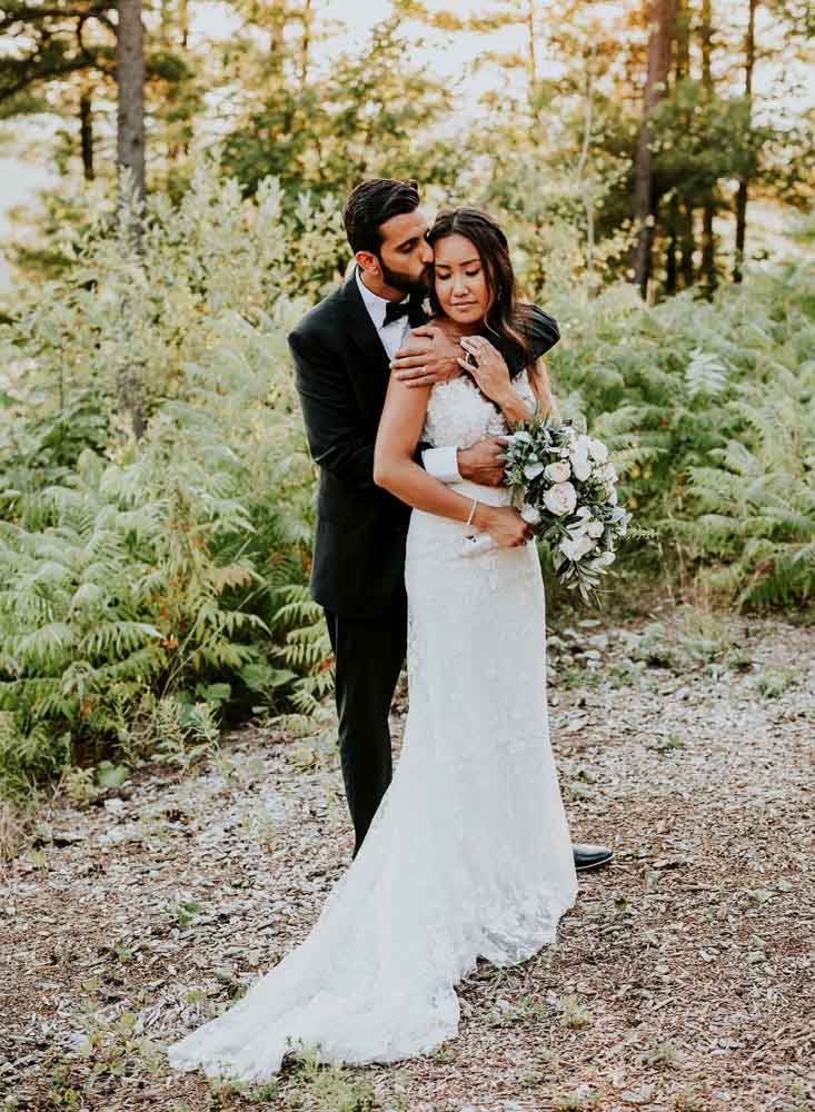 Couple in Forest - Revelle Bridal