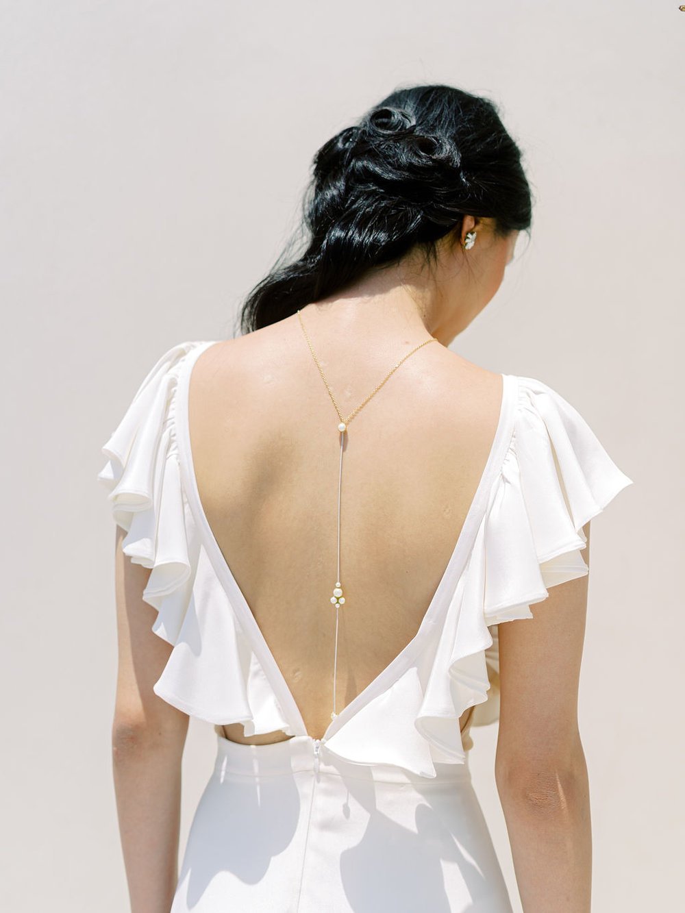 Revelle Bridal Boutique Ottawa - Hushed Commotion - Delphine Back Necklace