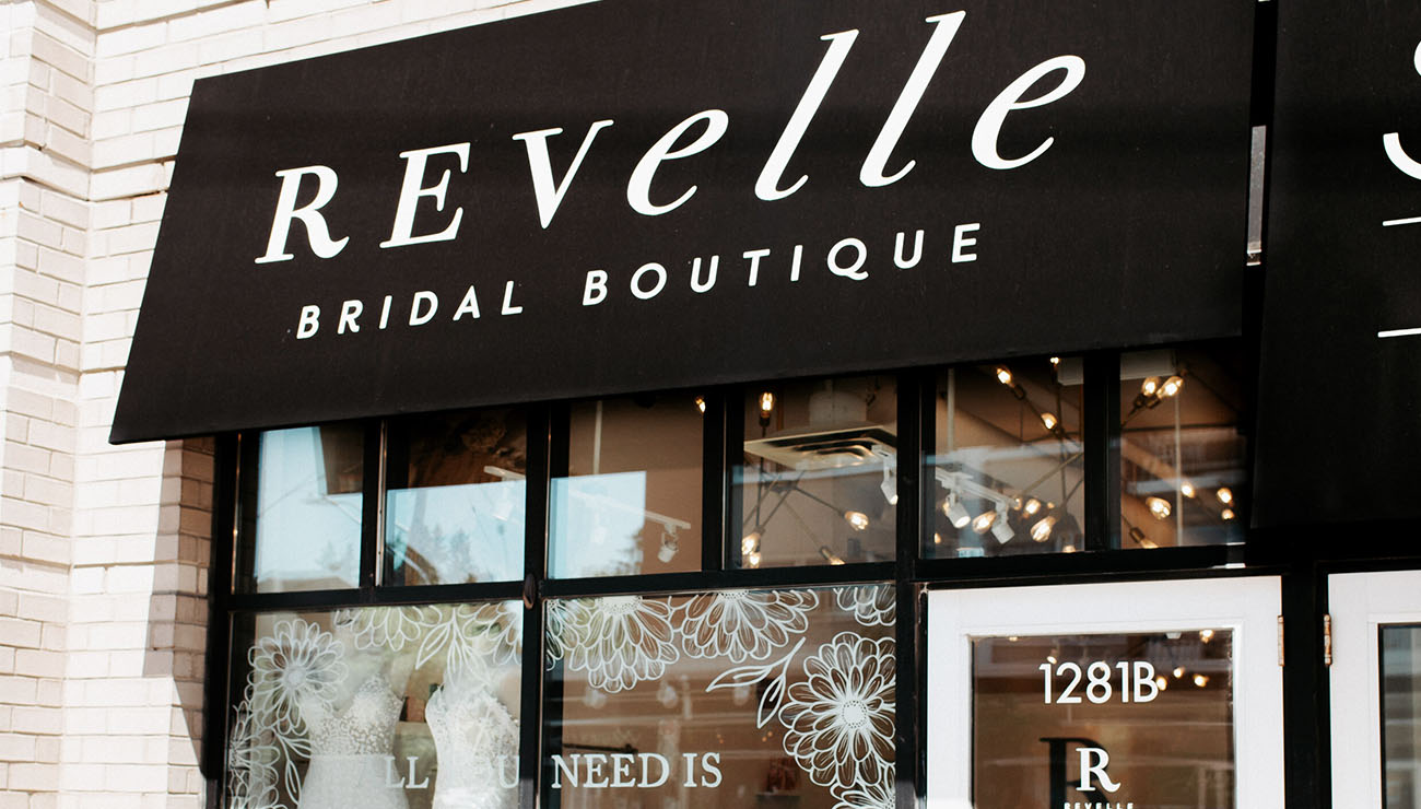 Revelle Bridal Boutique - front shop