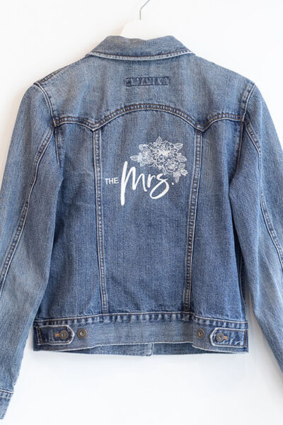 The Em Back The Mrs Jacket - Bride - Revelle Brdial - Jean Denim Wedding Jacket