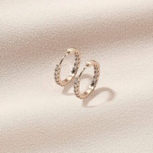 Mina Hoops Olive and Piper Revelle Bridal Accessories Mini hoop earrings