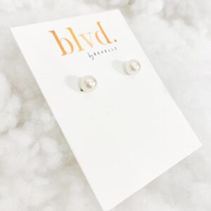 BLVD by Revelle Pearl Stud Earrings