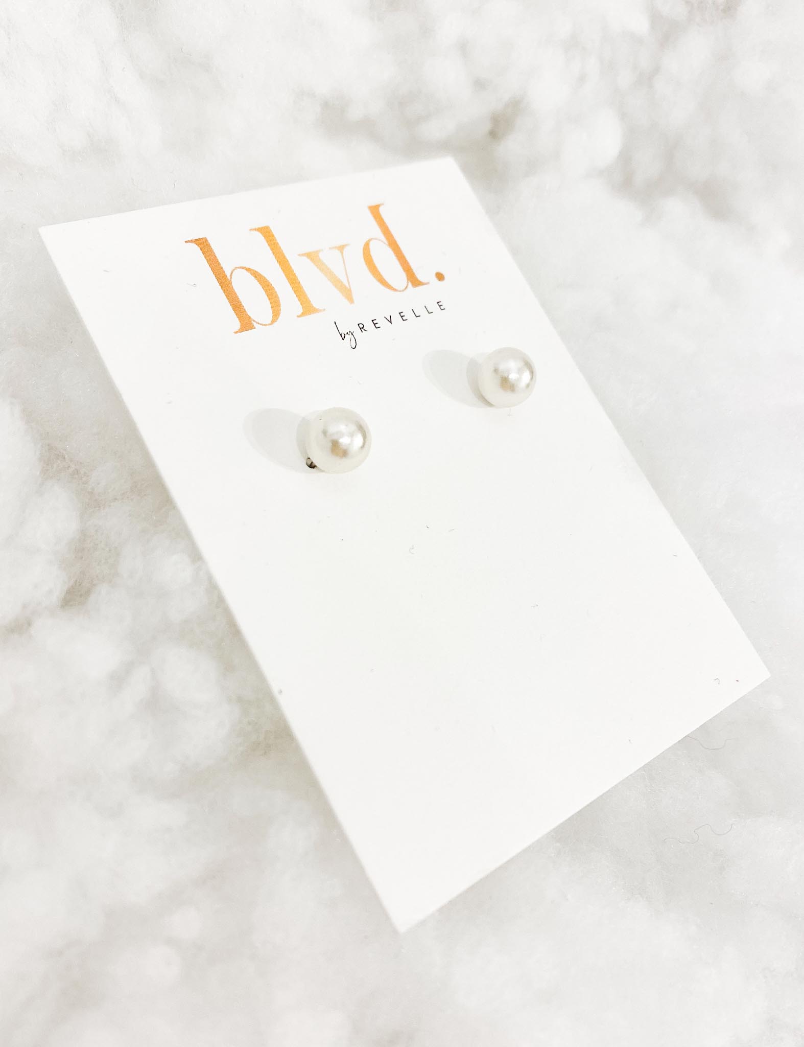 BLVD by Revelle Pearl Stud Earrings