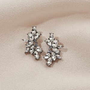 Tatum stud earrings by olive and piper at revelle bridal accessories for the modern bride famous mini luxe studs petite crystal and gold