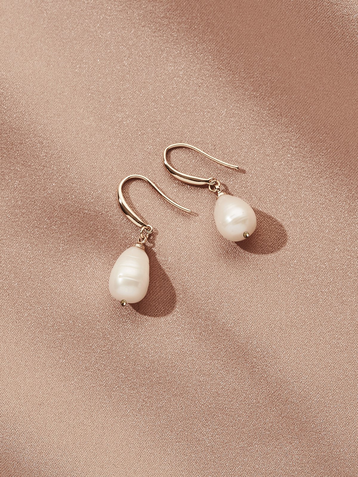 Prado Pearl Drops by Olive + Piper available for purchase at Revelle Bridal Fresh water pearl earrings bridal accessories