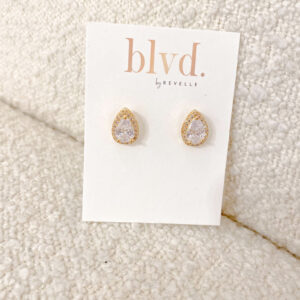 Regent Studs BLVD by Revelle earrings Gold