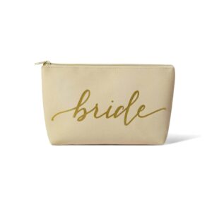 Bride Faux Leather Makeup Bag Gift for the Modern Bride
