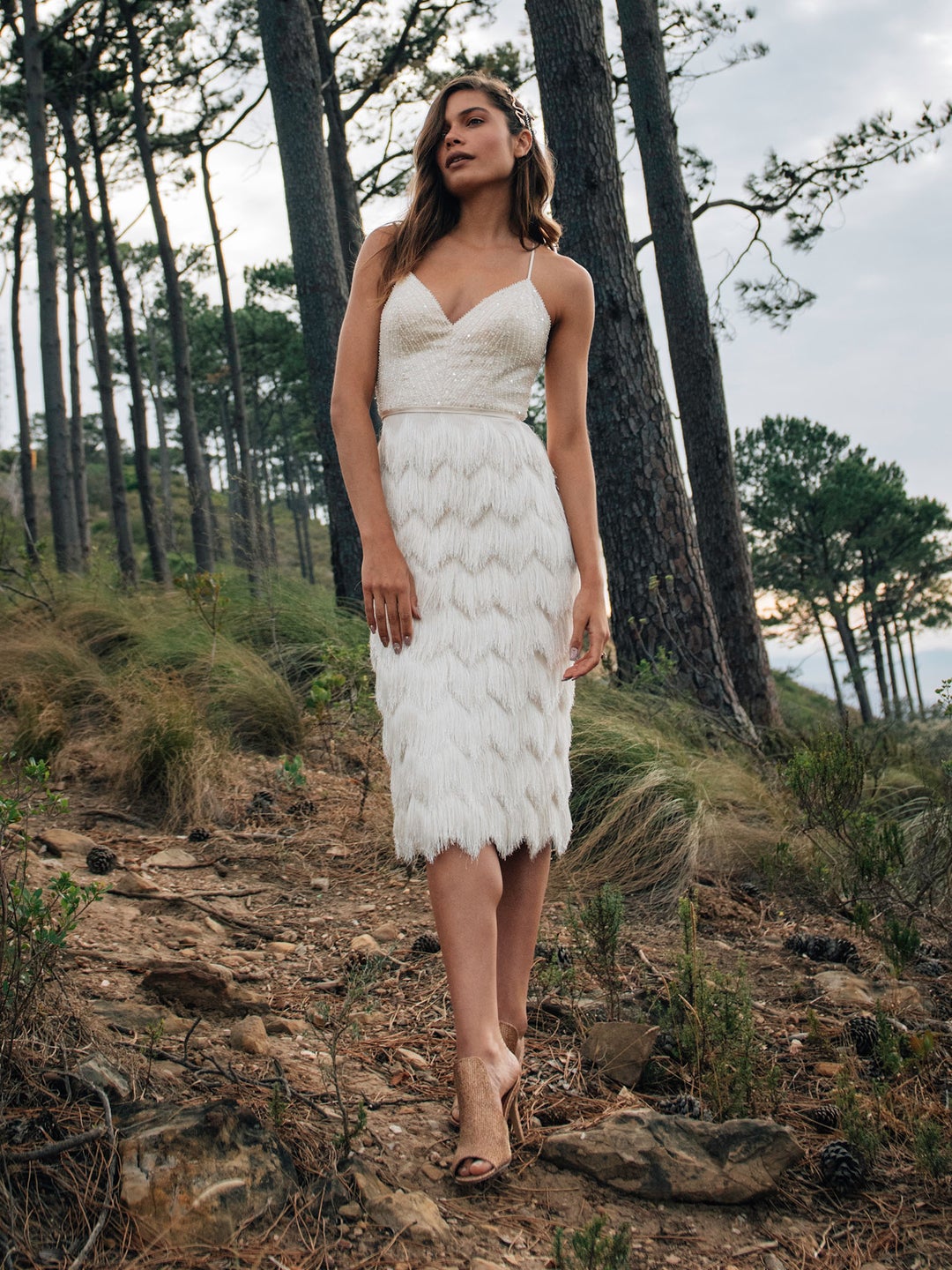 Catherine Deane Ryder Gown Beaded Bold Statement wedding dress elegant fringe dress