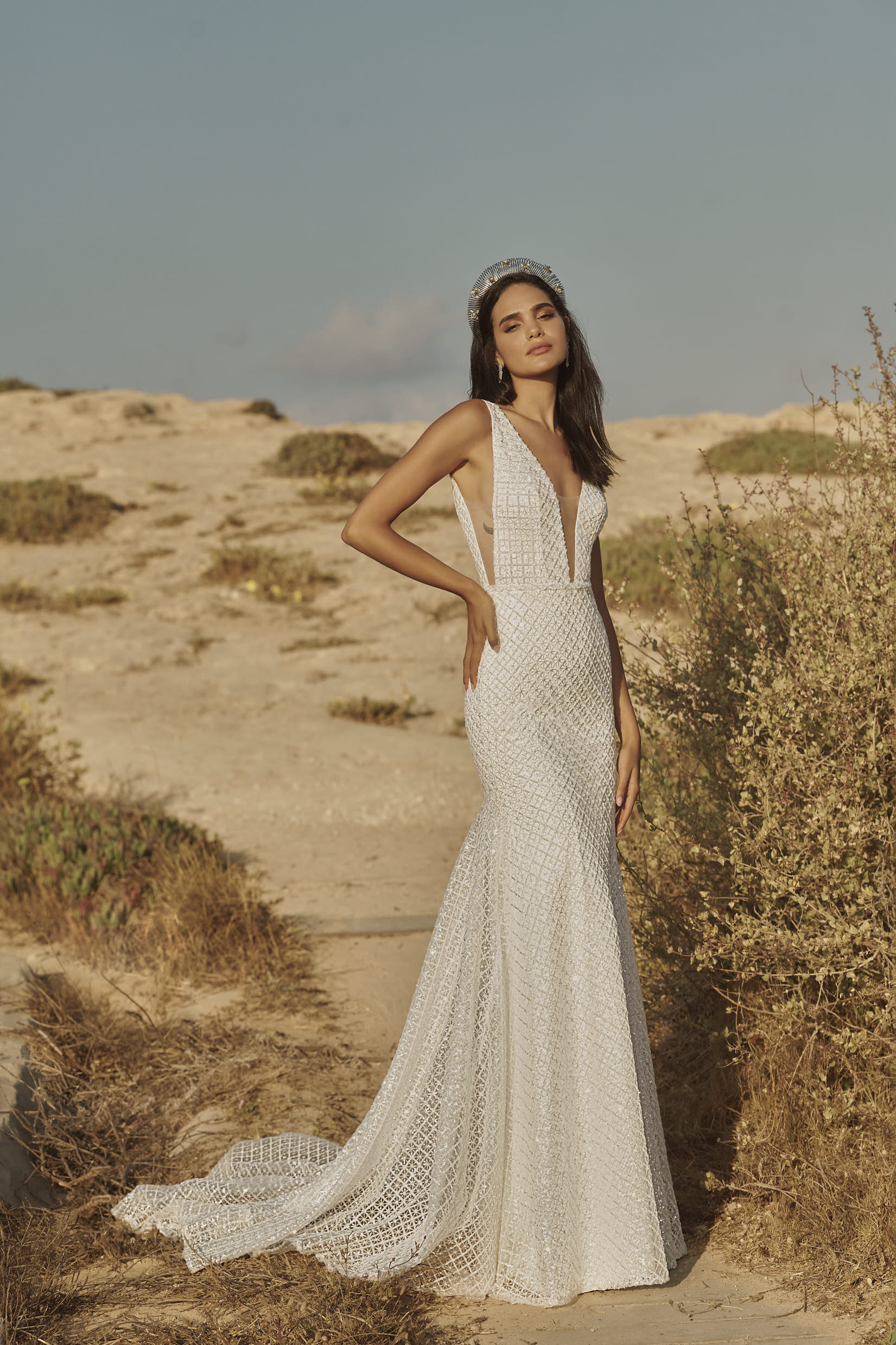 Pallas by Rish Bridal Glam Modern Wedding Gown Revelle Bridal Boutique