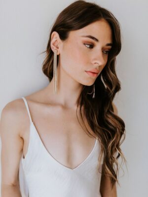 Cancun Earrings by Untamed Petals available for purchase at Revelle bridal Ottawa