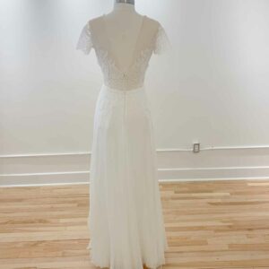 Gemma by Anna Kara wedding gown sample available for purchase at Revelle Bridal on mannequin back