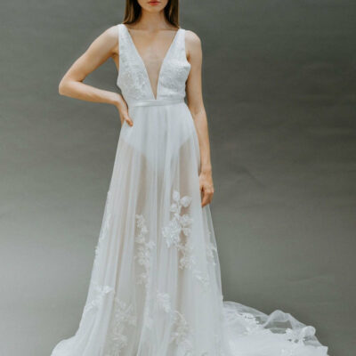 Lanie Overskirt By Untamed Petals available for purchase at Revelle Bridal
