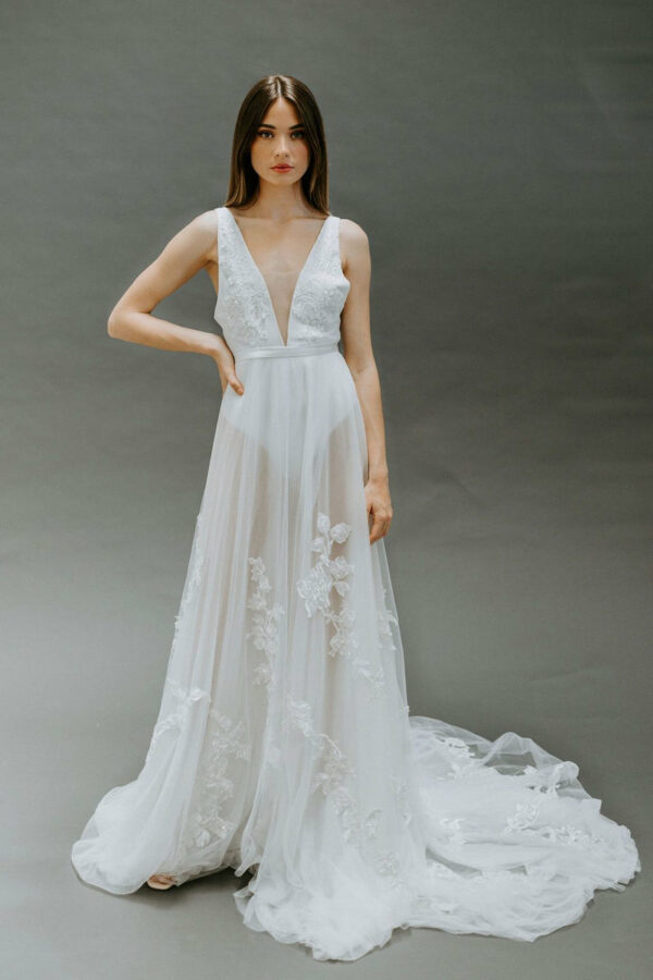Lanie Overskirt By Untamed Petals available for purchase at Revelle Bridal