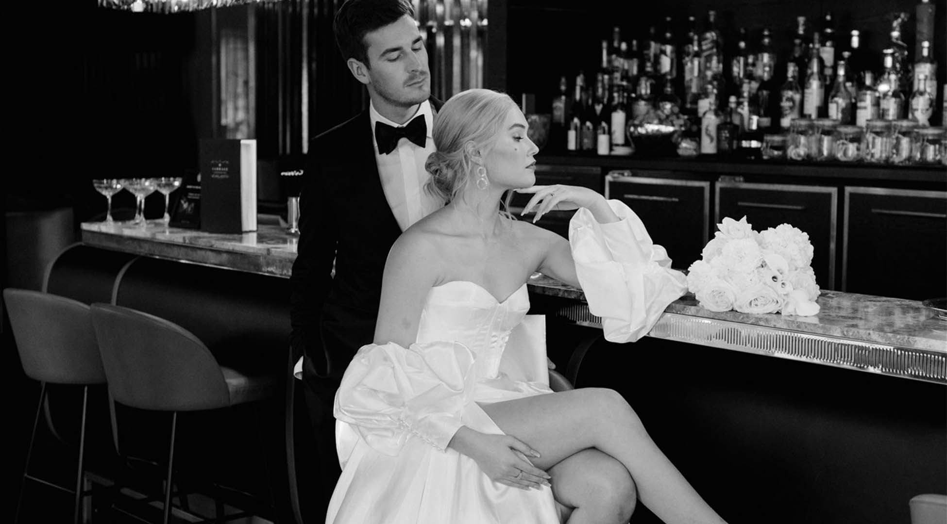 Hera Couture Designer Spotlight Revelle Bridal Blog Corseted Satin Wedding Dress
