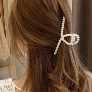 BLVD by Revelle Bridal Accessories Pearl Claw Hair Clip Loop Wedding Hair Accessory