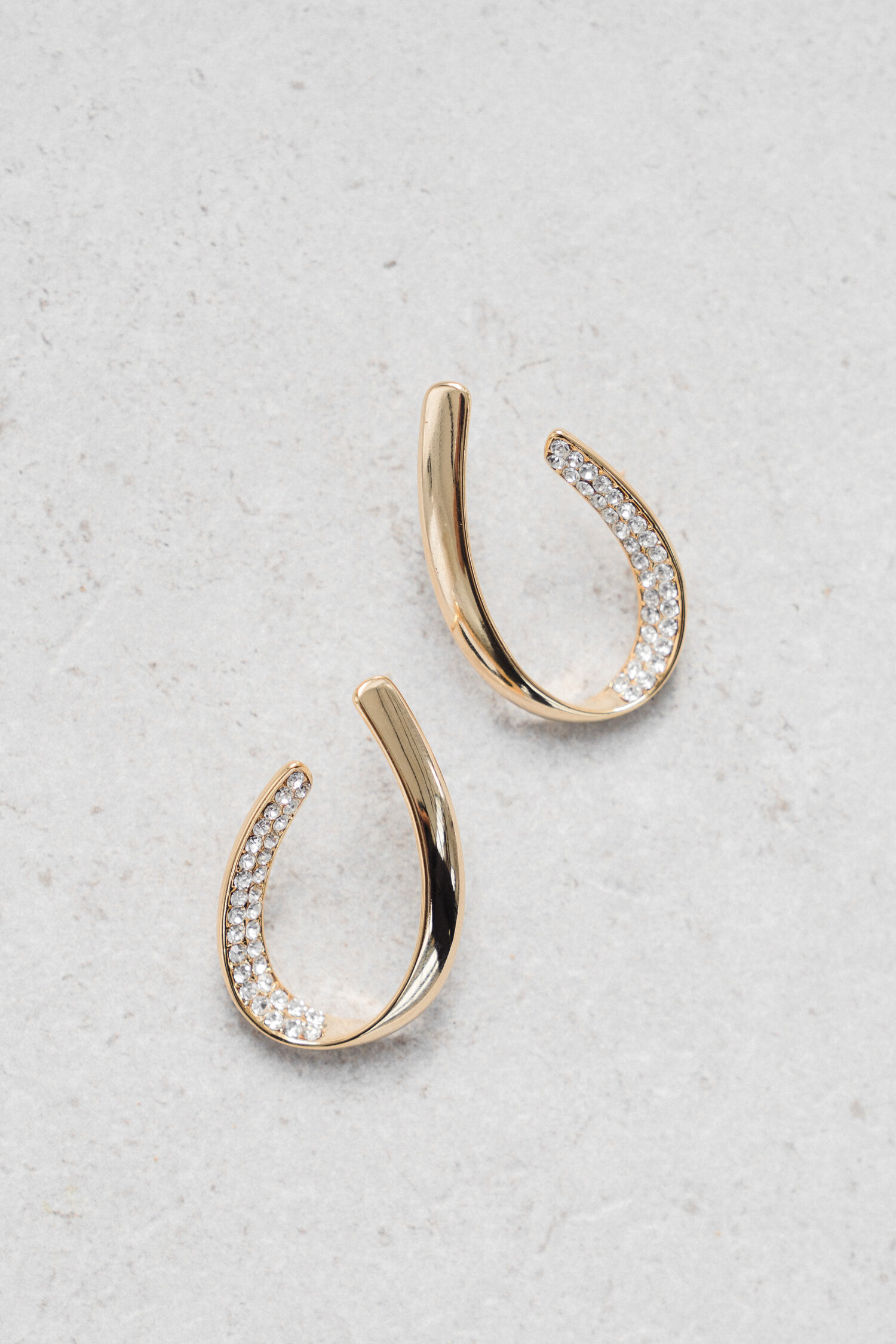 Jade Oi Bridal Jewelry Allegra Earrings rhinestones gold hoop earrings