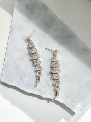 Jade Oi Selah Earrings Glistening diamond chandelier