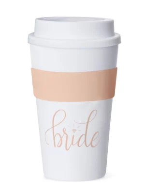 Bride Tumbler 12 Oz Coffee Mug Peach