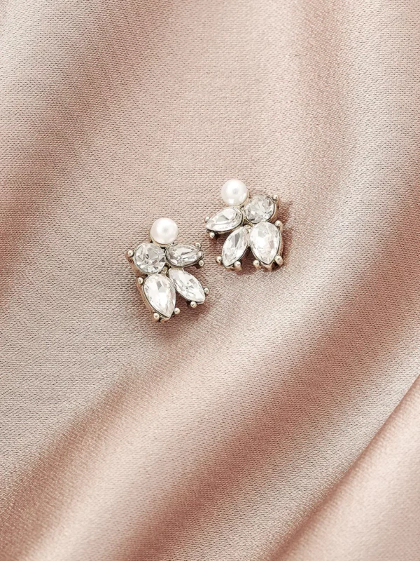 Ariel Studs Ox Gold Olive & Piper Bridal Earrings