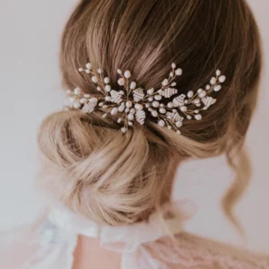 Jordan Comb freshwater pearl headpiece bridal hair accessory