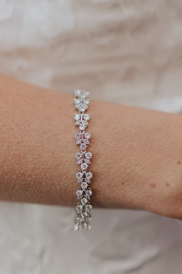 Charming bracelet by Untamed Petals bridal jewelry wedding bracelet