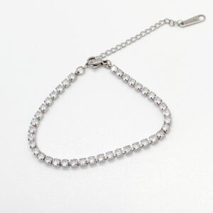 Bevan Bracelet BLVD by Revelle Bridal Wedding Jewelry Tennis Bracelet silver