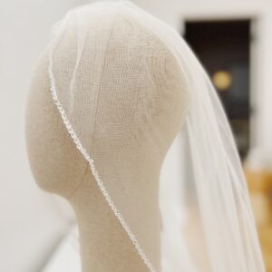 Coventry Veil BLVD by Revelle Rhinestone Edge Wedding Veil Ottawa