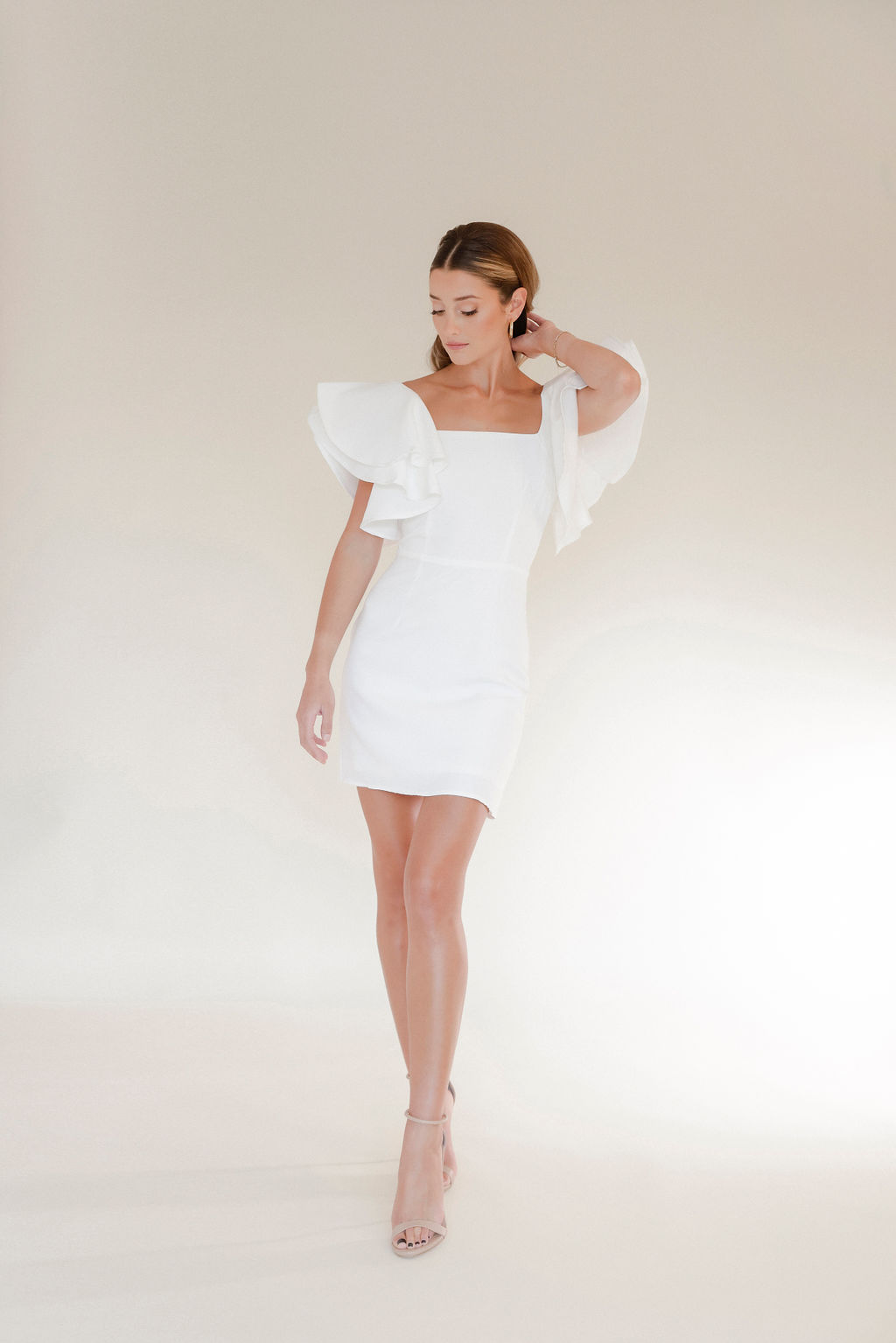 Shop Untamed Petals After Party Little White Dress at Revelle Bridal