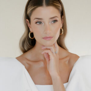 Madison Hoops by BLVD by Revelle Bridal Gold Hoop Earrings Wedding Jewelry Ottawa