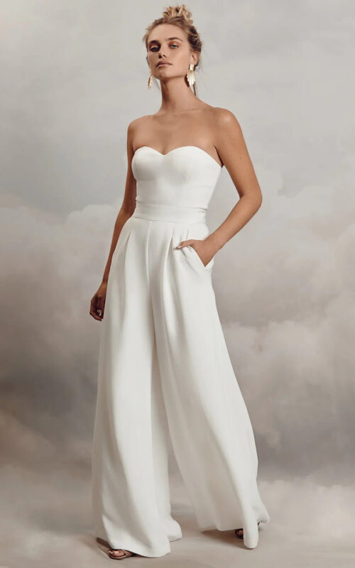 Designer wedding clearance jumpsuit