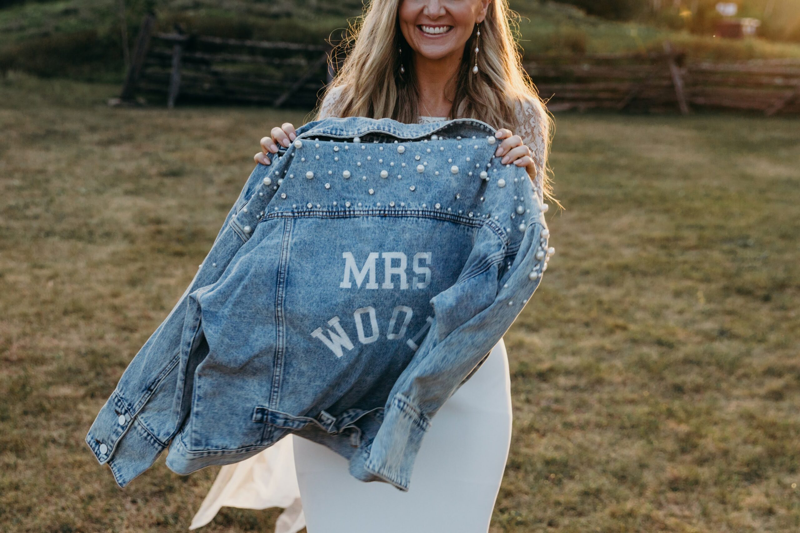 The Mrs. Jacket: Our Bridal Denim Jacket Collection - Revelle Bridal