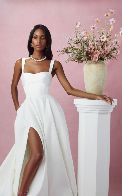 Satin Wedding Dresses and Bridal Gowns