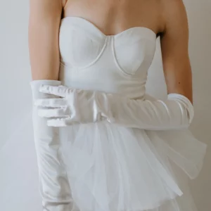 Jasper Gloves by Untamed Petals Silk Satin Gloves Bridal Accessories