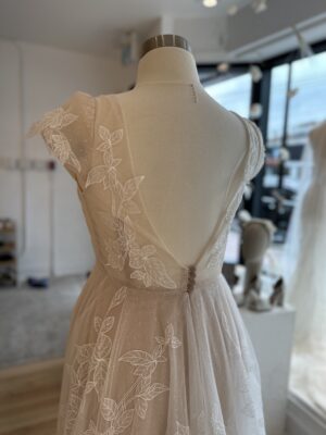 Angel Wedding Gown by Designer Love Honor - Sample Sale wedding dress BACK