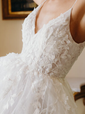 Topaz wedding dress by Hera Couture Gown sample at Revelle Bridal details