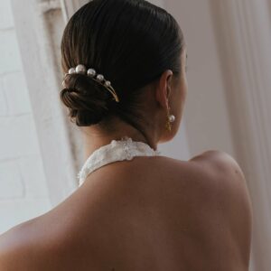 Frances Comb Pearl Bridal Hair Accessory Revelle Bridal Ottawa