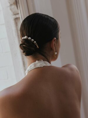 Frances Comb Pearl Bridal Hair Accessory Revelle Bridal Ottawa