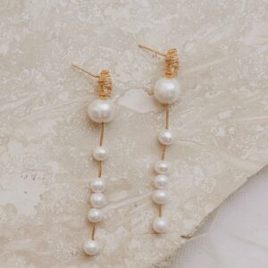 Leighton earrings by Jade Oi in gold