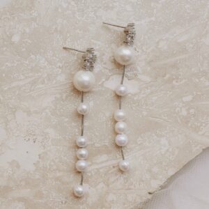 Leighton earrings by Jade Oi in white gold