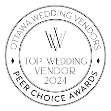 Ottawa Wedding Vendors - Top Wedding Vendor Badge 2024 Peer Choice Awards